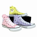 送料込み コンバース オールスター 限定モデル converse オールスター パステルズ HI ライラック ピンク イエロー LIMITED CONVERSE ALL STAR PASTELS HI レディース スニーカー ハイカット キャンバス パステルカラー かわいい おしゃれ