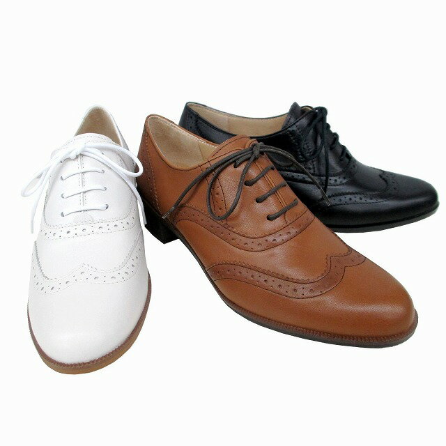 送料無料 イング ING ing 2800 レディース レースアップシューズ ウィングチップ 通勤靴 仕事靴 ブラック ブラウン ホワイト