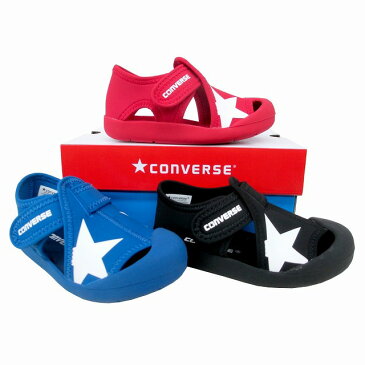 コンバース チャイルド converse キッズ CVスター サンダル ブラック レッド ブルー CONVERSE KID’S CVSTAR SANDAL 子供 スニーカー