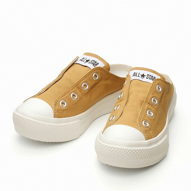 送料込み コンバース 限定モデル converse オールスター ライト PLTS ミュール スリップ OX ベージュ ホワイト ALL STAR LIGHT PLTS MULE SLIP OX レディース スニーカー