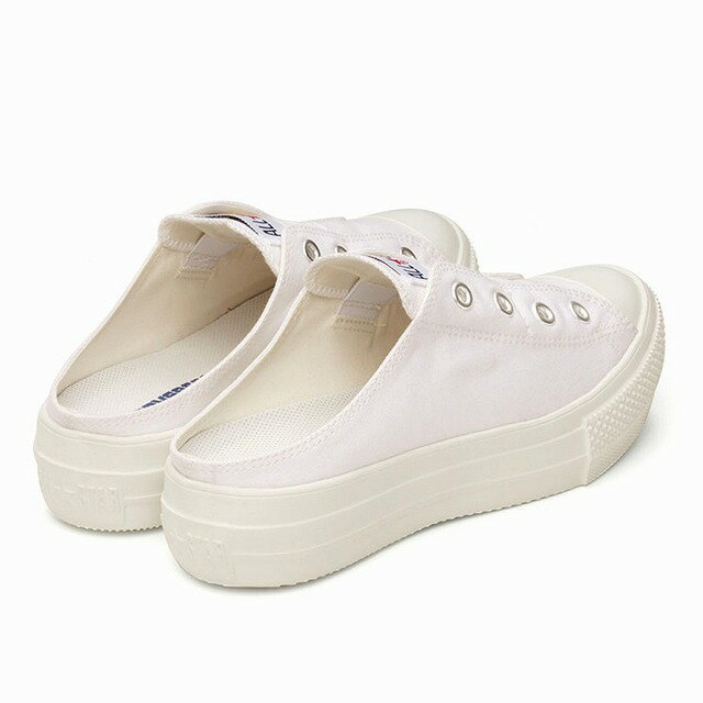 送料込み コンバース 限定モデル converse オールスター ライト PLTS ミュール スリップ OX ベージュ ホワイト ALL STAR LIGHT PLTS MULE SLIP OX レディース スニーカー