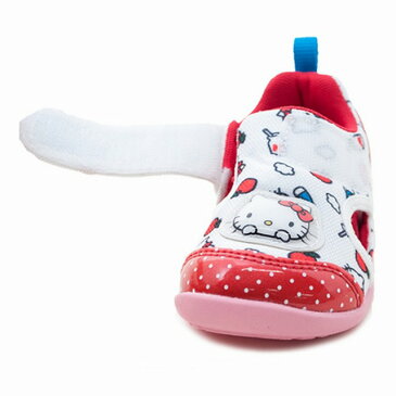Moonstar ムーンスター ハローキティ サンリオ SAN B03 子供 サンダル キッズシューズ 女の子 マジックテープ ベビーシューズ レッド