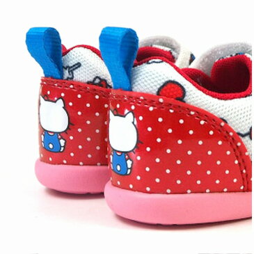 Moonstar ムーンスター ハローキティ サンリオ SAN B03 子供 サンダル キッズシューズ 女の子 マジックテープ ベビーシューズ レッド