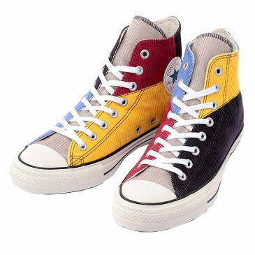 送料込み コンバース 限定モデル converse オールスター 100 マルチコーデュロイ HI マルチ グレーブラウン ALL STAR 100 MULTICORDUROY HI メンズ レディース スニーカー