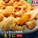 \※お一人様10個まで/≪同梱推奨 冷凍送料無料商品と合わせて賢く送料節約♪≫無添加生うに100g うに ウニ 雲丹 バフンウニ 海鮮 海鮮丼 ミョウバン不使用 明晩不使用 ミョウバン 不使用 無添加 生うに 生ウニ