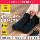 【最大2000円OFFクーポン】 【セット割引】Ag+(銀イオン)抗菌防臭 5本指 ソックス 3足セット セット 割引 靴下 くつ下 五本指 におわない 抗菌 ...