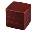 6.0 胴張三段重 吟朱山中漆器 山中塗 きれい おしゃれ モダン 日本製 お重 重箱 お花見 正月 おせち 運動会 料理好き 器好き 器集め