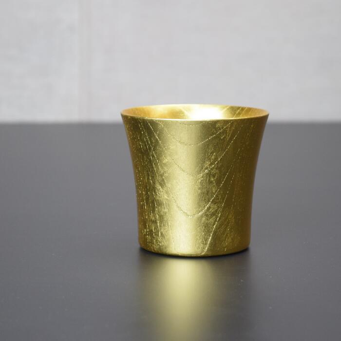樂天商城 - ゴールド カップ 小木製食器 漆器 山中漆器 ギフト プレゼント 金箔 金かっぷ 結婚記念日 還暦祝い 退職祝い 昇進 栄転祝い 叙勲 褒章のお祝い