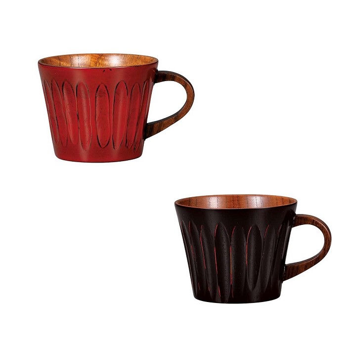 コーヒーカップ 削ぎ 根来 曙 口当たりが優しい 木製マグカップ漆器 和 うるし塗 漆塗り ギフト プレゼント