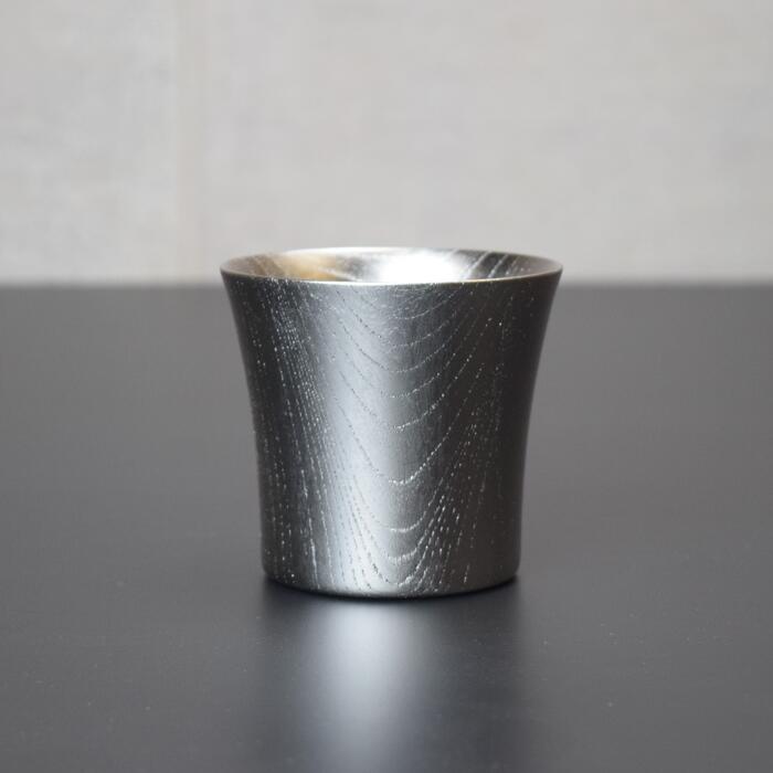 カップ プラチナ 小かっぷ 木製食器 漆器 木製 山中漆器 ギフト プレゼント プラチナ プラチナ箔結婚記念日 還暦祝い 退職祝い 昇進・栄転祝い 叙勲・褒章のお祝い