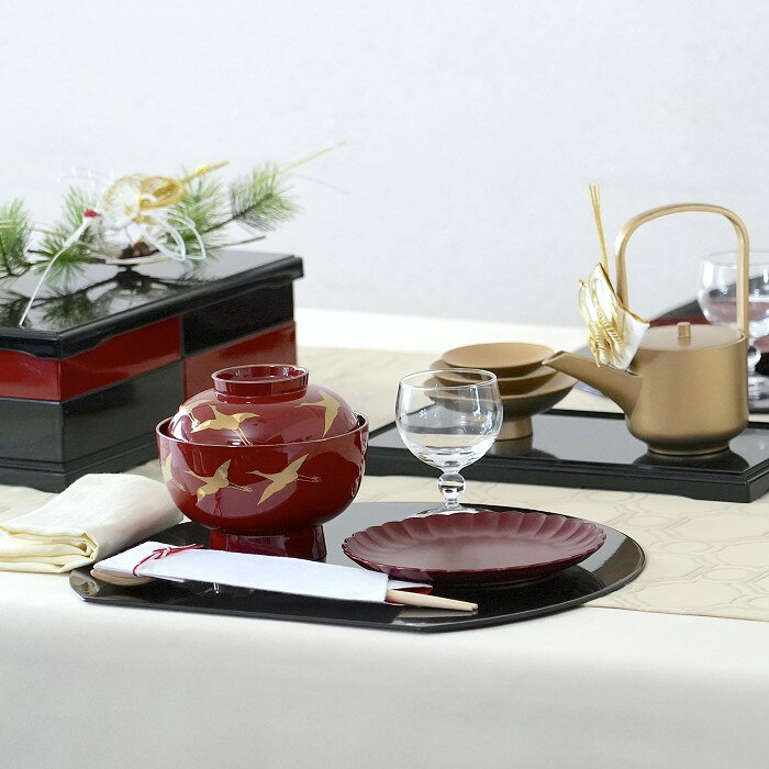 6.0 フラワープレート 古代朱 溜山中漆器 山中塗 ひな祭り 散らし寿司 和食 洋食 和洋 割れにくい キャンプ バーベキュー アウトドア 引き出物 記念品 mataichi-10001011 漆器のお店 山崎又一商店 サンプル画像2