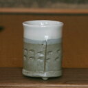 ■陶器+磁器筒形湯のみ■和食器 陶芸 美濃焼 湯のみ茶碗 湯飲み茶碗 コップ お茶 結婚祝い プレゼント 素敵 陶器 手作り おしゃれ かわいい モダン 誕生日...
