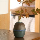 ■青釉線彫り一輪挿し長丸■和食器 陶芸 美濃焼 花入れ 一輪刺し 花 火器 壺 ミニ壺 新築祝い 改築 オープン 新規開店 リニューアルオープン 結婚祝い プレゼント 素敵 陶器 手作り おしゃれ かわいい モダン