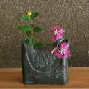 ■陶器サビ長角花瓶-C■和食器 陶芸 美濃焼 花入れ 一輪刺し 花 火器 壺 ミニ壺 新築祝い 改築 オープン 新規開店 リニューアルオープン 結婚祝い プレゼント 素敵 陶器 手作り おしゃれ かわいい モダン