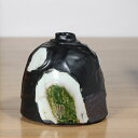 ■ 黒釉 塗り分け花瓶■和食器 陶芸 美濃焼 花入れ 一輪刺し 花 火器 壺 ミニ壺 新築祝い 改築 オープン 新規開店 リニューアルオープン 結婚祝い プレゼント 素敵 陶器 手作り おしゃれ かわいい モダン 誕生日 お祝い