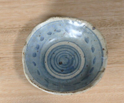 ■sa202ゴス染め付け豆皿■和食器 陶芸 陶芸作家 粉引き 美濃焼 織部焼き ケーキ皿 フルーツ皿 盛り皿 取り皿 盛り皿 お皿 角皿 長皿 丸皿 小皿 お祝い かわいい モダン 素敵 プレゼント 手作り 贈り物