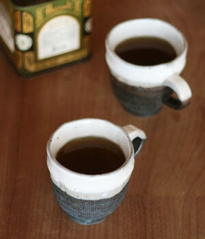 ■粉引き+黒釉マグカップ■和食器 陶芸 美濃焼...の紹介画像2