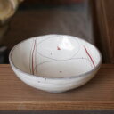 ■粉引き赤絵丸模様 鉢■鉢 小鉢 取り鉢 盛り鉢 大鉢 めん...