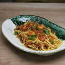 ■織部と粉引き 小判皿大■パスタ カレー 焼きそば 盛り皿 ...