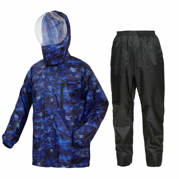 ●カジメイク 3297 ディフェンドレインスーツEX デジカモ ペイント