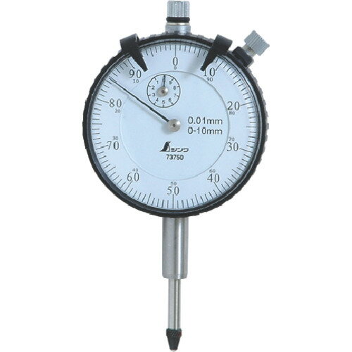 【ポイント2倍!BLACK FRIDAY終了まで 】〇シンワ測定 73750 ダイヤルゲージ 標準型0.01mm/10mm★