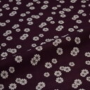 生地 布地 手芸 西陣織 はぎれ 小桜散らし 紫 錦裂 正絹 金襴緞子 半巾30cm 和柄生地端切れ カットクロス 和布 和風生地 和生地 長さ10cm単位
