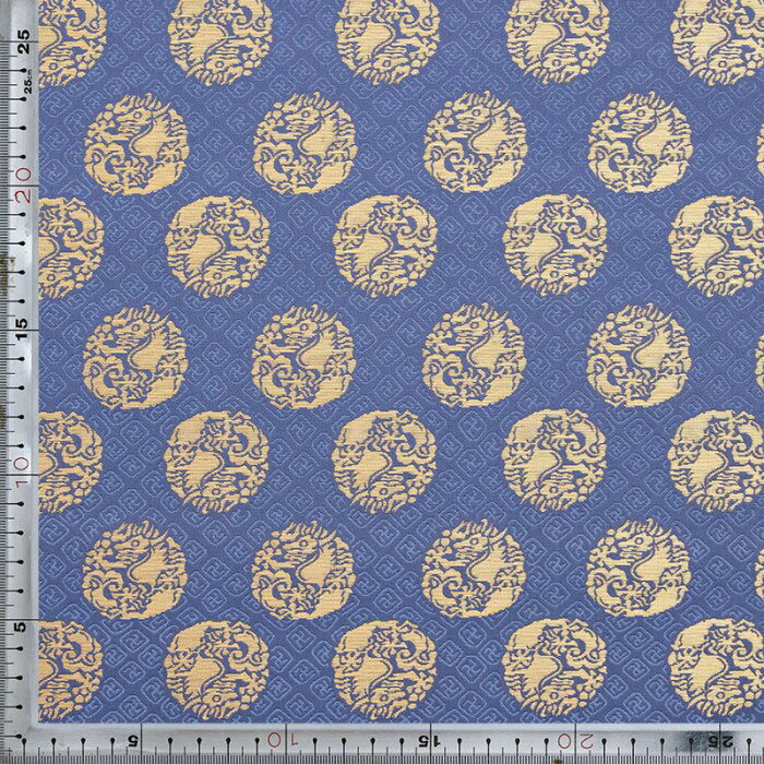 生地 布地 手芸 龍 卍 紫 西陣織 正絹 シルク 巾30cm 長さ10cm単位 和風小物はぎれ 端切れ カットクロス 和布 御朱印帳 カバー