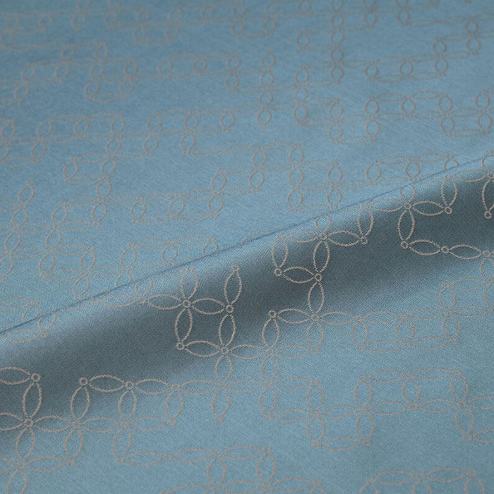 生地 布地 手芸 七宝 花輪違 有職文様 緑 西陣織 金襴 正絹 シルク 化繊混紡 巾30cm 長さ10cm単位 和柄生地ケース 端切れ カットクロス 和布 和風生地 和生地