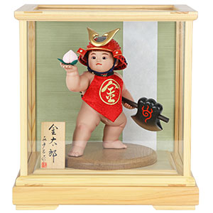 桃持ち金太郎 ケース飾り