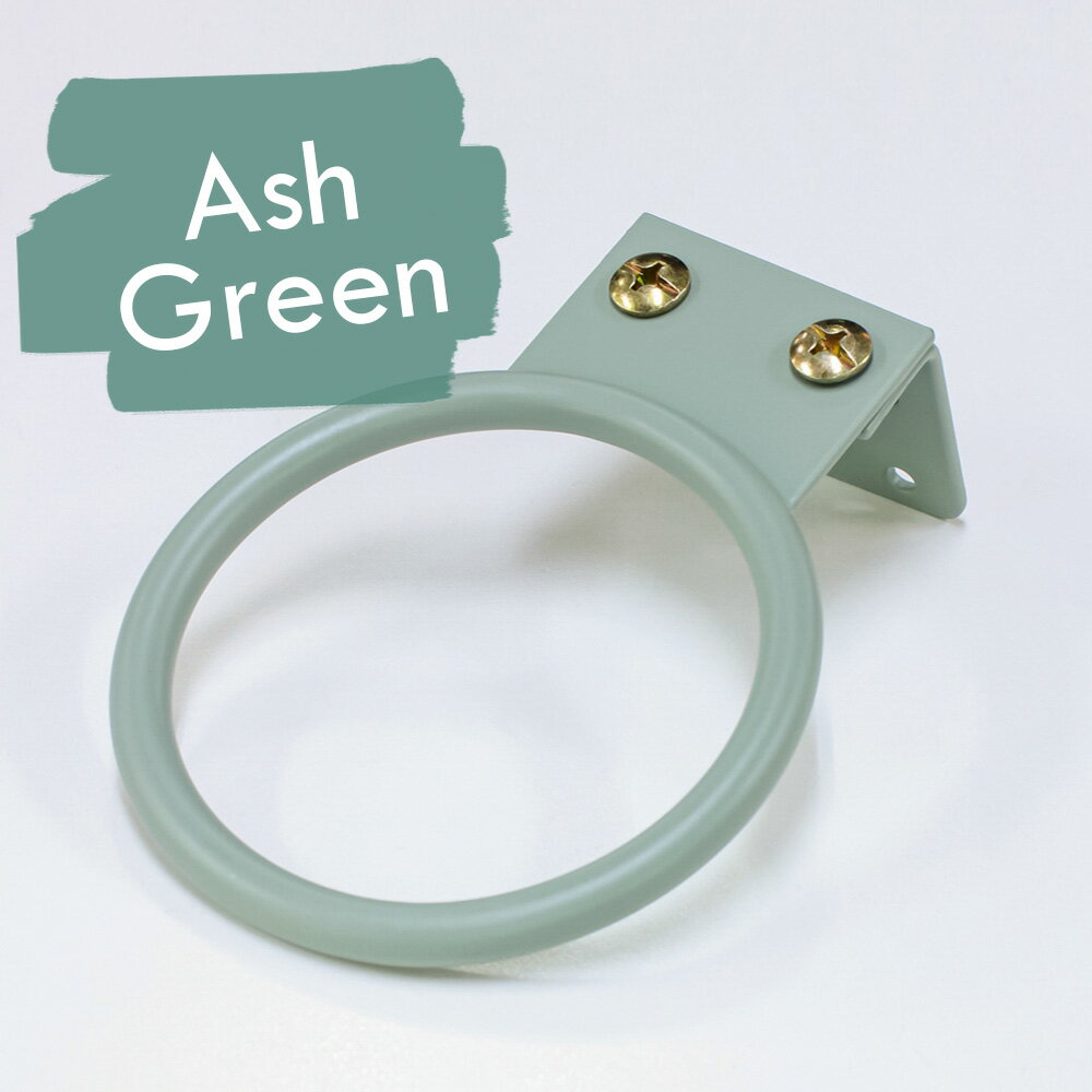 〔DHN01-JLF01A05〕ドライヤーホルダー【アッシュグリーン】ドライヤー掛け ドライヤー収納 ドライヤーラック ドライヤーフック 壁掛け おしゃれ シンプル DIY 壁設置 壁取付 洗面所 脱衣所 メイクスペース 美容室 ヘアサロン サロン ホテル 旅館 店舗 プロ愛用 アイアン