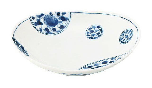 美濃焼 花伊万里 5.0 軽量 楕円深皿 うすかる 軽量 軽い 食器 プレゼント ギフト 贈リ物 祝 お祝い 記念品