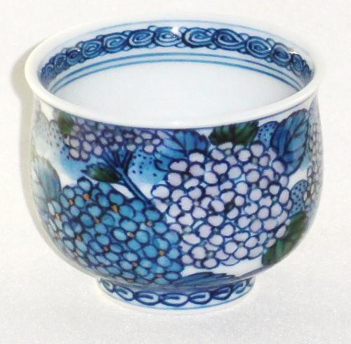 有田焼村上玄輝 染付亀甲文 六角紋カップ＆ソーサー碗皿 2203