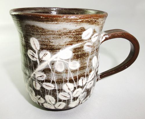 清水焼 萩がさね 和陶マグカップ 花柄 プレゼント ギフト 贈リ物 祝 お祝い 記念品