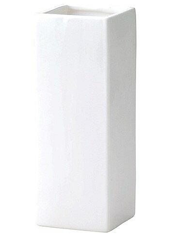 GREENHOUSE ホワイト スクエア 花入 高さ30cm 855-06-735 プレゼント ギフト 贈リ物 祝 お祝い 記念品