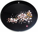 紀州塗 雅桜 30cm丸盆 プレゼント ギフト 贈リ物 祝 お祝い 記念品