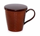 会津塗 ライト(内アイボリー色) 籠目 カゴメ 蓋付 マグカップ 漆器 プレゼント ギフト 贈リ物 祝 お祝い 記念品