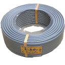 富士電線 VVFケーブル 2.0mm×3芯 赤白黒 100m灰