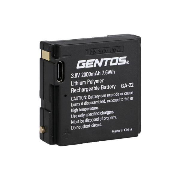 商品名ジェントス GENTOS Gシリーズヘッドライト専用充電池GA22 GA-22メーカー名ジェントス商品名称GENTOS Gシリーズヘッドライト専用充電池GA22型番GA-22※ご注文前の確認事項・お支払い方法：クレジット決済、銀行振込（商品代引き不可） ・発送に関して：メーカー直送（運送業者の指定は出来ませんのでご了承下さい） ・在庫に関して：欠品の場合は都度ご連絡させて頂きます。 ・送料に関して：北海道、沖縄、離島等は別途となる場合があります。都度ご相談下さいませ。 ・その他：廃盤や価格変更、仕様変更、品番変更等が行われる場合があります。予めご了承ください。