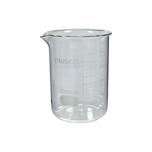 商品名トラスコ中山 TRUSCO ガラスビーカー 2000ml GB-2000メーカー名トラスコ中山商品名称TRUSCO ガラスビーカー 2000ml型番GB-2000※ご注文前の確認事項・お支払い方法：クレジット決済、銀行振込（商品代引き不可） ・発送に関して：メーカー直送（運送業者の指定は出来ませんのでご了承下さい） ・在庫に関して：欠品の場合は都度ご連絡させて頂きます。 ・送料に関して：北海道、沖縄、離島等は別途となる場合があります。都度ご相談下さいませ。 ・その他：廃盤や価格変更、仕様変更、品番変更等が行われる場合があります。予めご了承ください。