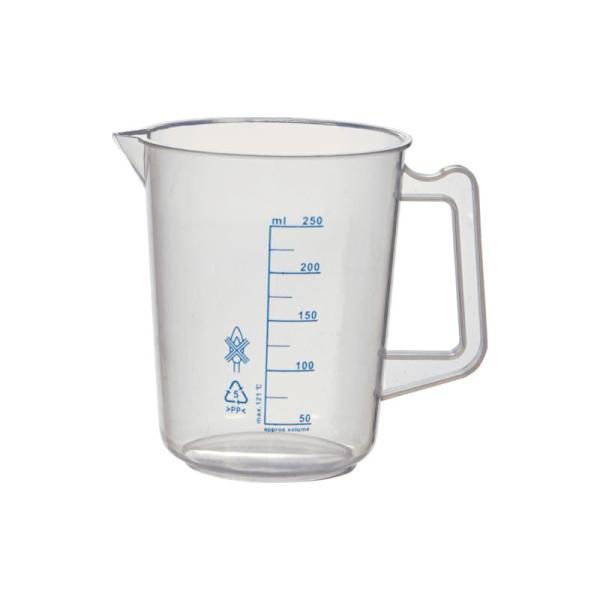 トラスコ中山 TRUSCO ポリプロピレン青目盛ビーカー 250ml(取手付) HPB-250