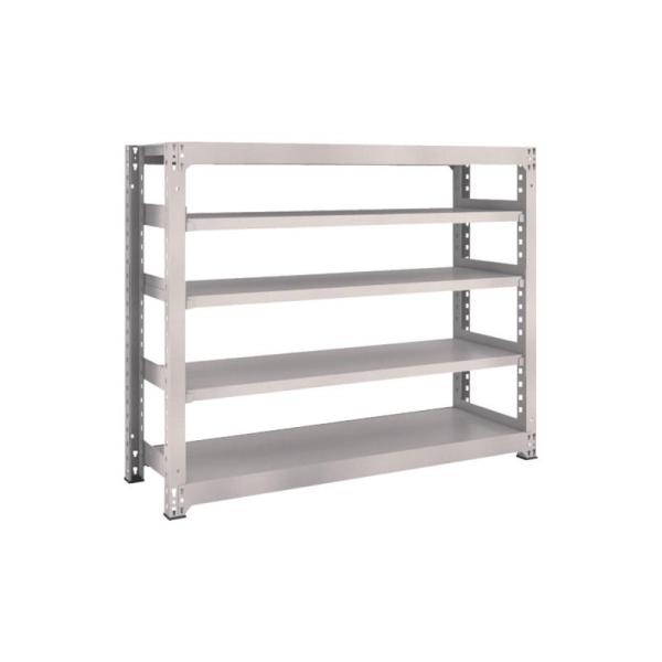 Rakuten - トラスコ中山 TRUSCO スチールラック M3型中量棚 1500×471×H1200 5段 単体 ネオグレー M3-4555-NG