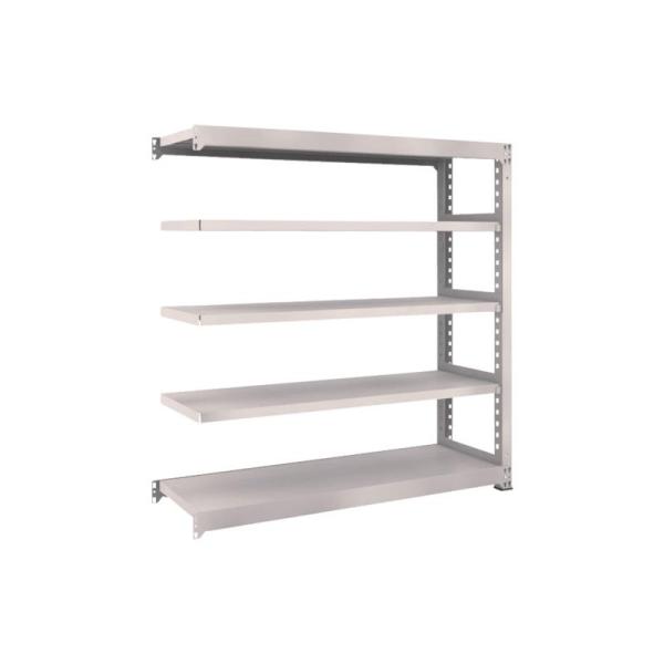 Rakuten - トラスコ中山 TRUSCO スチールラック M5型中量棚 1500×471×H1500 5段 連結 ネオグレー M5-5555B-NG