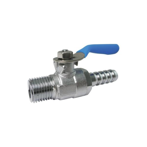 Rakuten - トラスコ中山 TRUSCO ミニボールバルブ ホースニップル型 R1/4×8mm MH2008