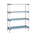 エレクター ERECTA メトロマックス4 ク゛リット゛マットタイフ゜ W1215xD620xH1581mm 4段 iホ゜ールタイフ゜ MAX42448G・MX63P-4(3)