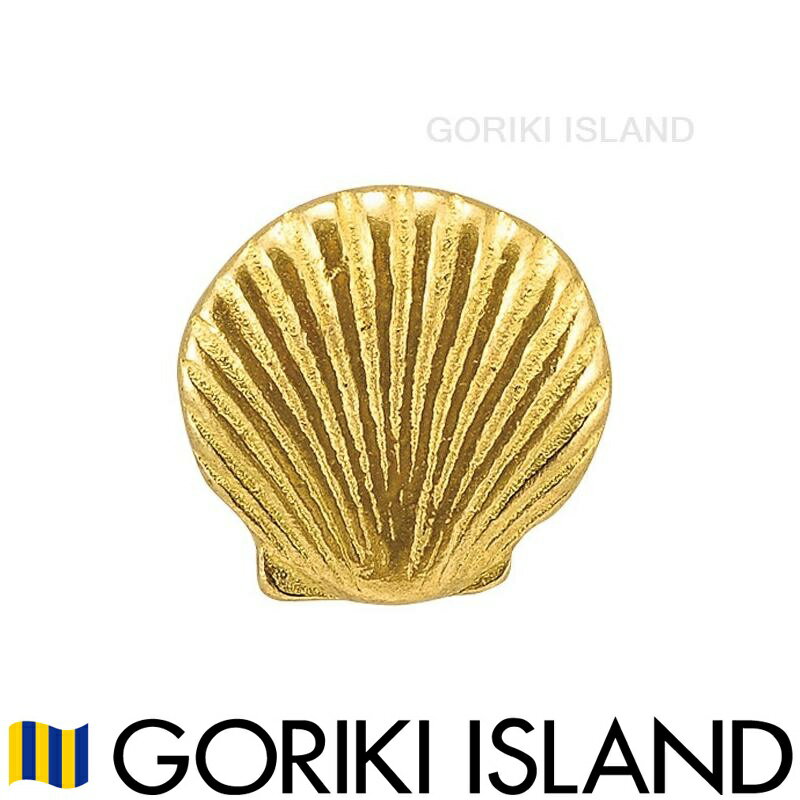 ゴーリキアイランド ツマミ シェル 幅32×高さ31×奥行22mm、取付部分幅10mm 金色(磨き仕上げ) 620449 ツ..
