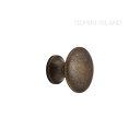 ゴーリキアイランド ツマミ R15 28 AN 奥行(D)22×ツマミの直径(M)28×台座の直径(S)16mm 古色 620300 ツマミ