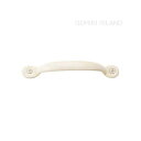 ゴーリキアイランド ハンドル CN ラウンド M WAB 幅132×高さ20×奥行32mm 古白色 620389 ハンドル