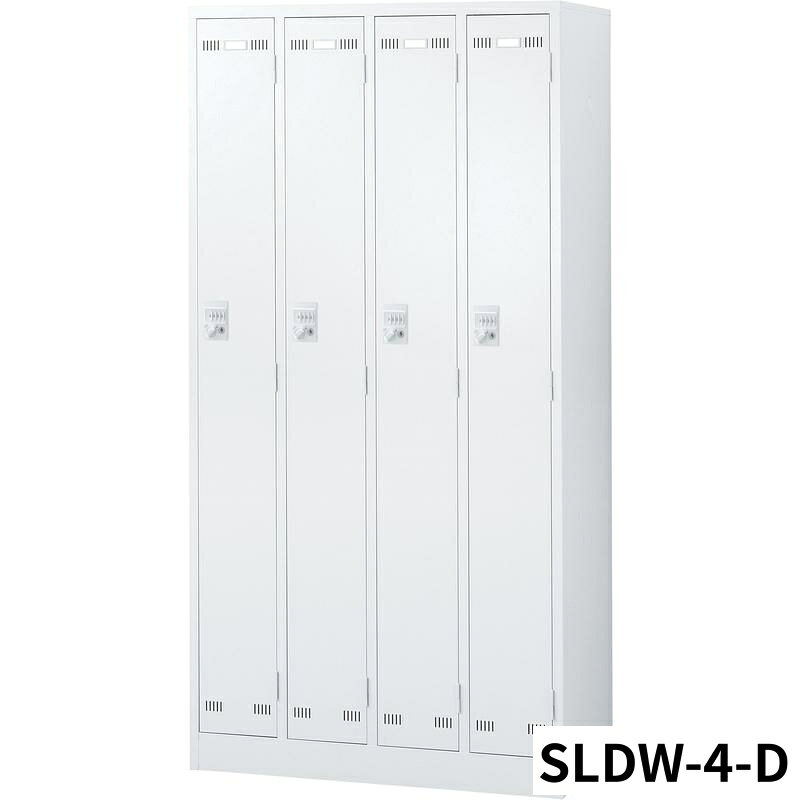 储物柜 - 【法人限定】生興 / セイコー SLDW-4-D (ダイヤル錠)4人用ロッカー サイズ（W）900サイズ（D）515サイズ（H）1790 76431