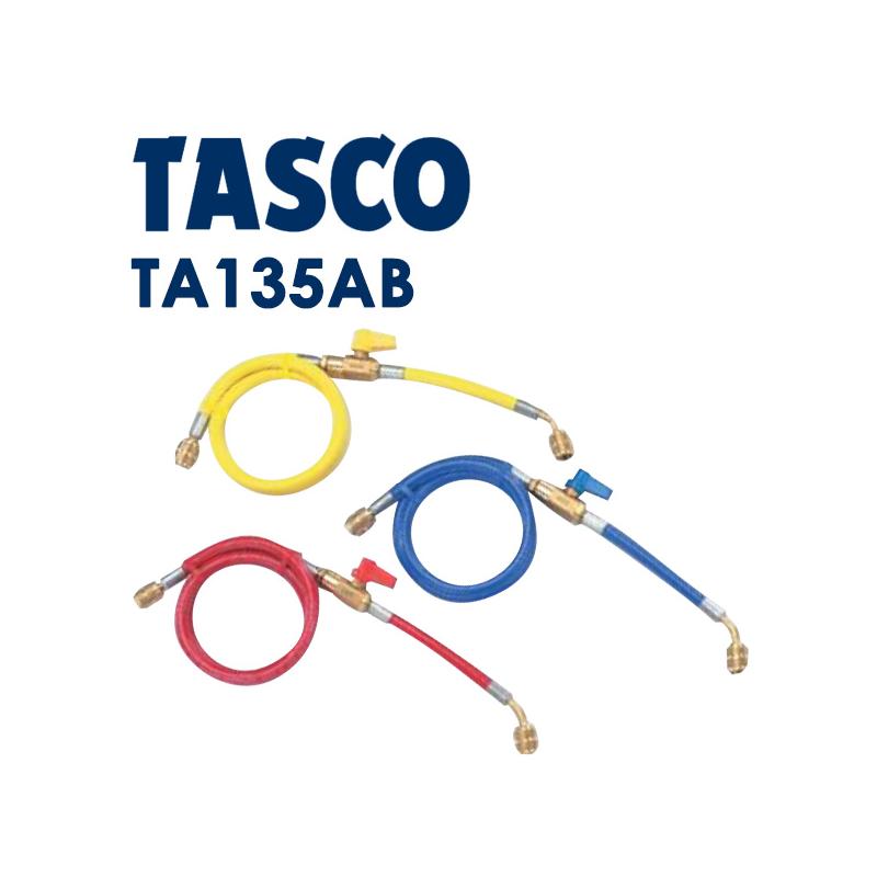 Rakuten - イチネンTASCO バルブ付チャージホース1/4セット(R407C) 150cm 赤・青・黄 ta135ab