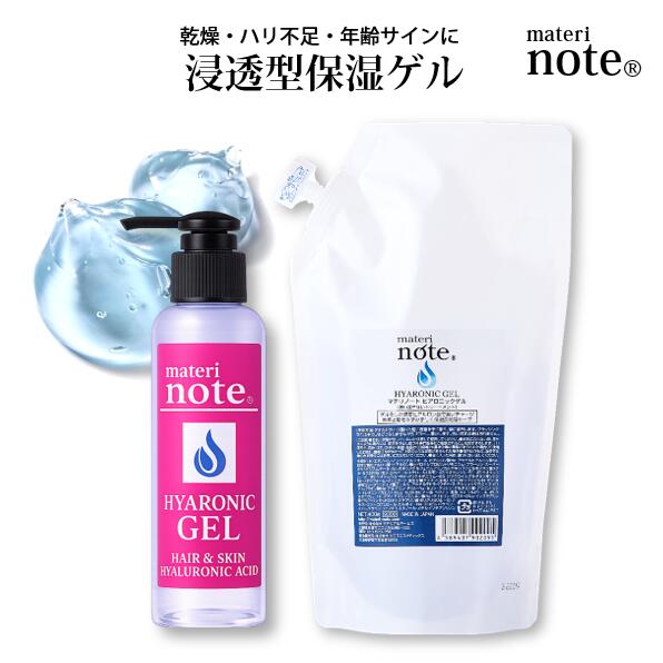 ヒアルロン酸ゲル オールインワンゲル 頭皮 保湿 頭皮美容液 頭皮ローション フラーレン ナールスゲン キャピキシル セラミド ヘアケア スカルプケア マテリノート 詰め替セット 115g+400g 無香料 エイジングケア 無香料 育毛